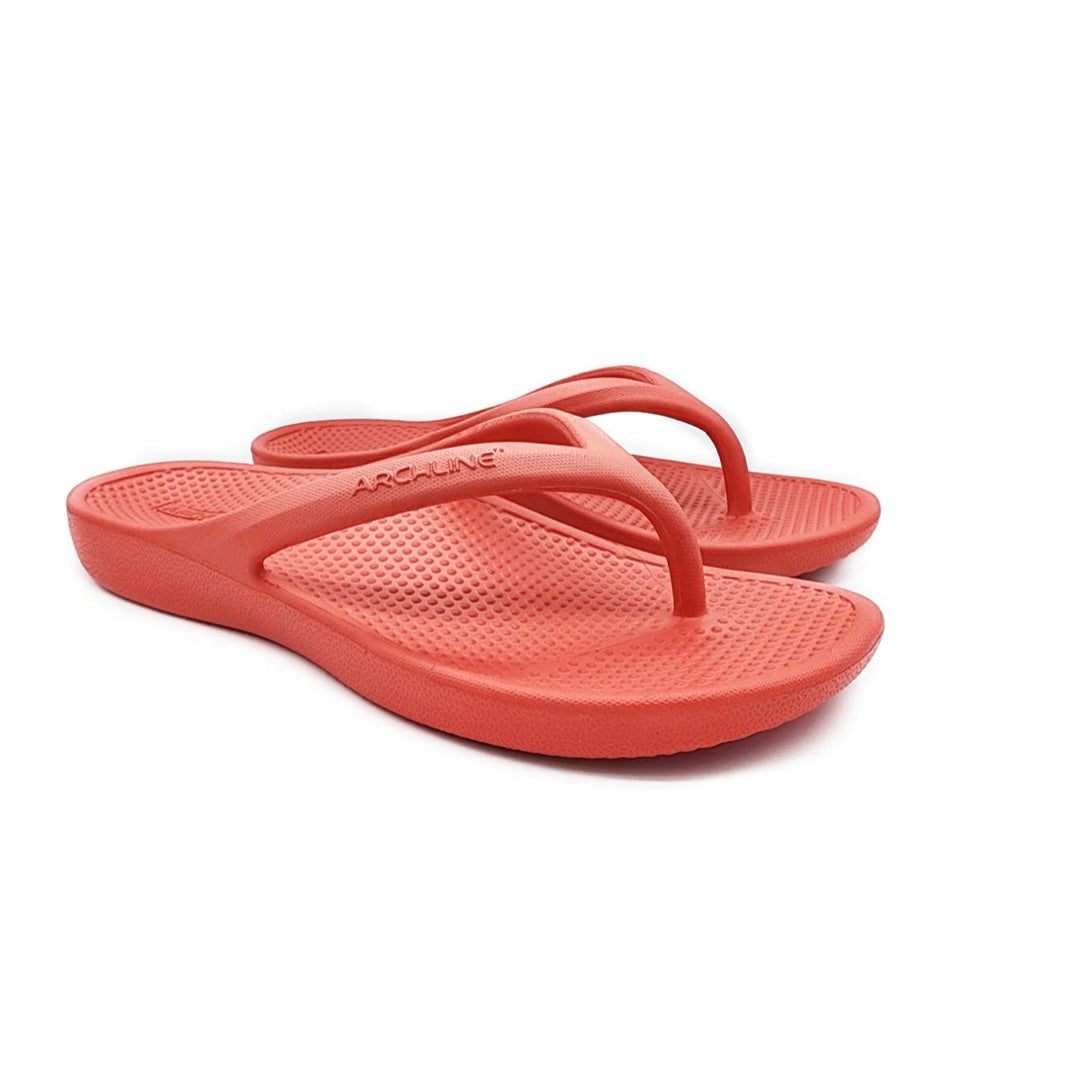 Archline - Rebound Orthotic Thongs - Red