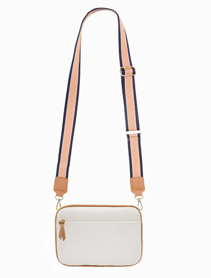Zjoosh - Leah Cross Body Bag Dual Tone - White Tan