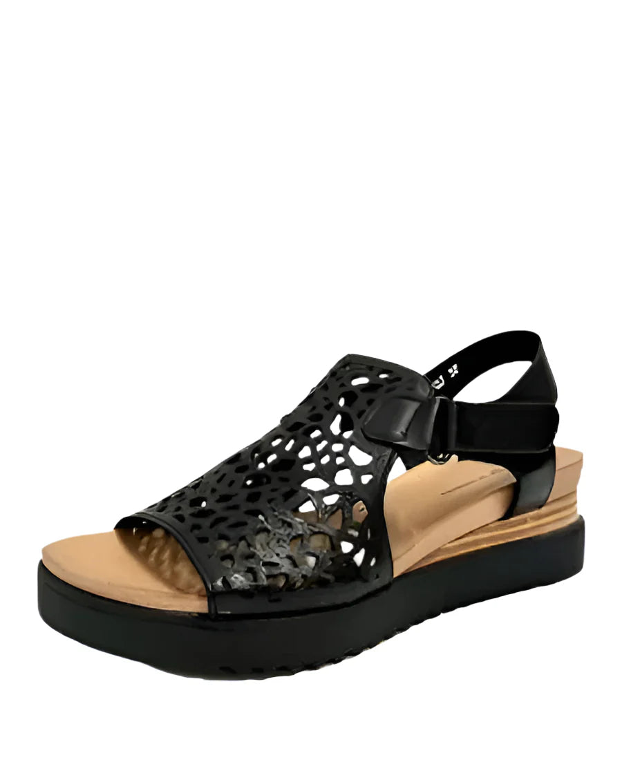 Django & Juliette - Ansh Leather Sandals - Black