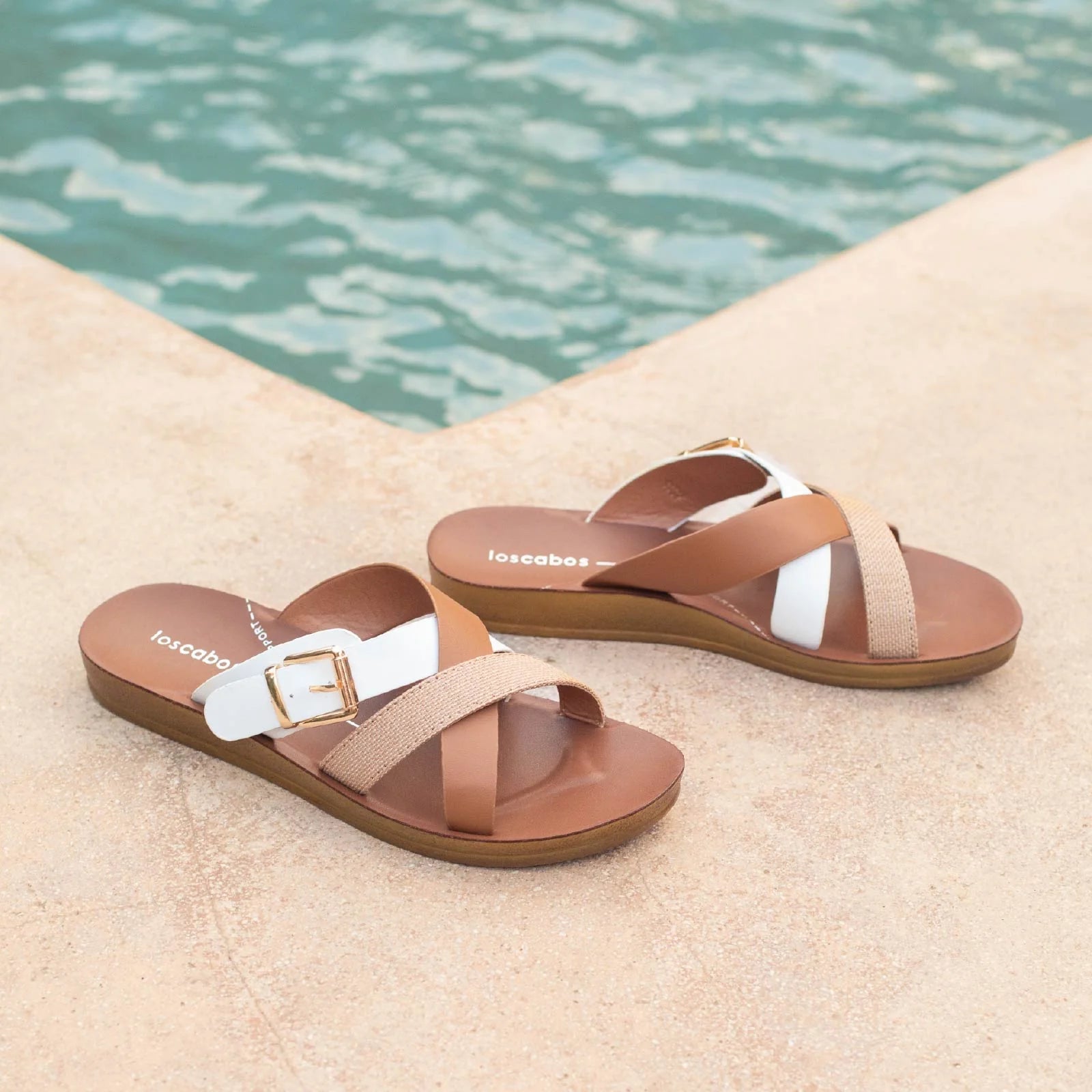 Los Cabos - Brik White Brandy Raffia