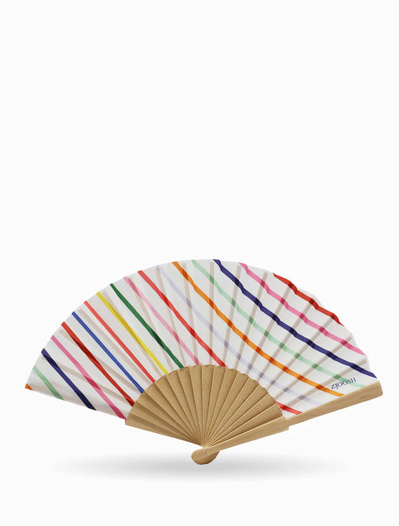 Zjoosh - Hand Fan Coloured Stripes