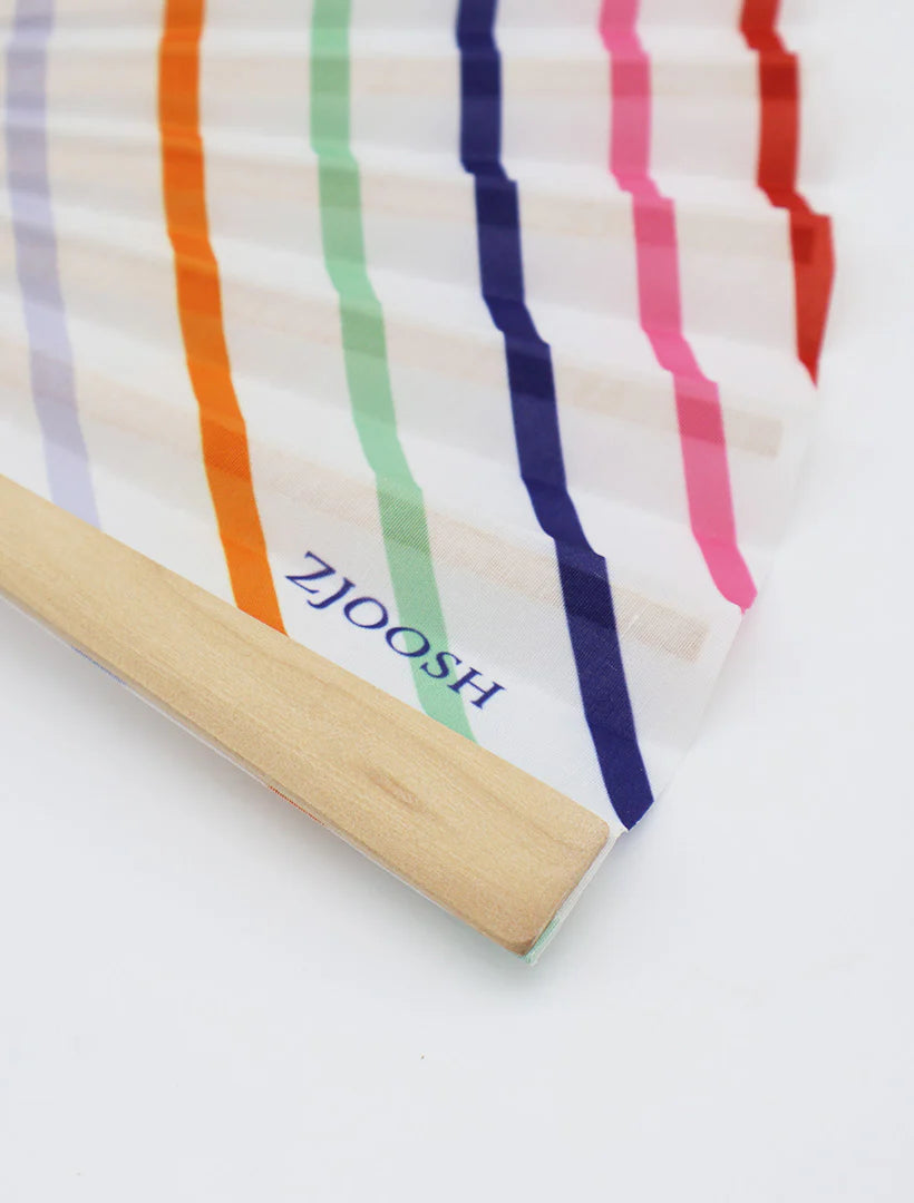 Zjoosh - Hand Fan Coloured Stripes