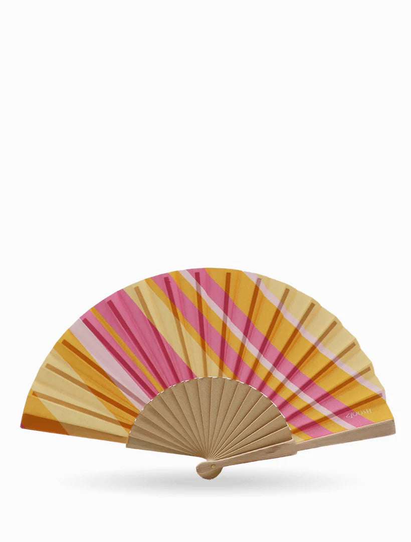 Zjoosh - Hand Fan Orange and Pink