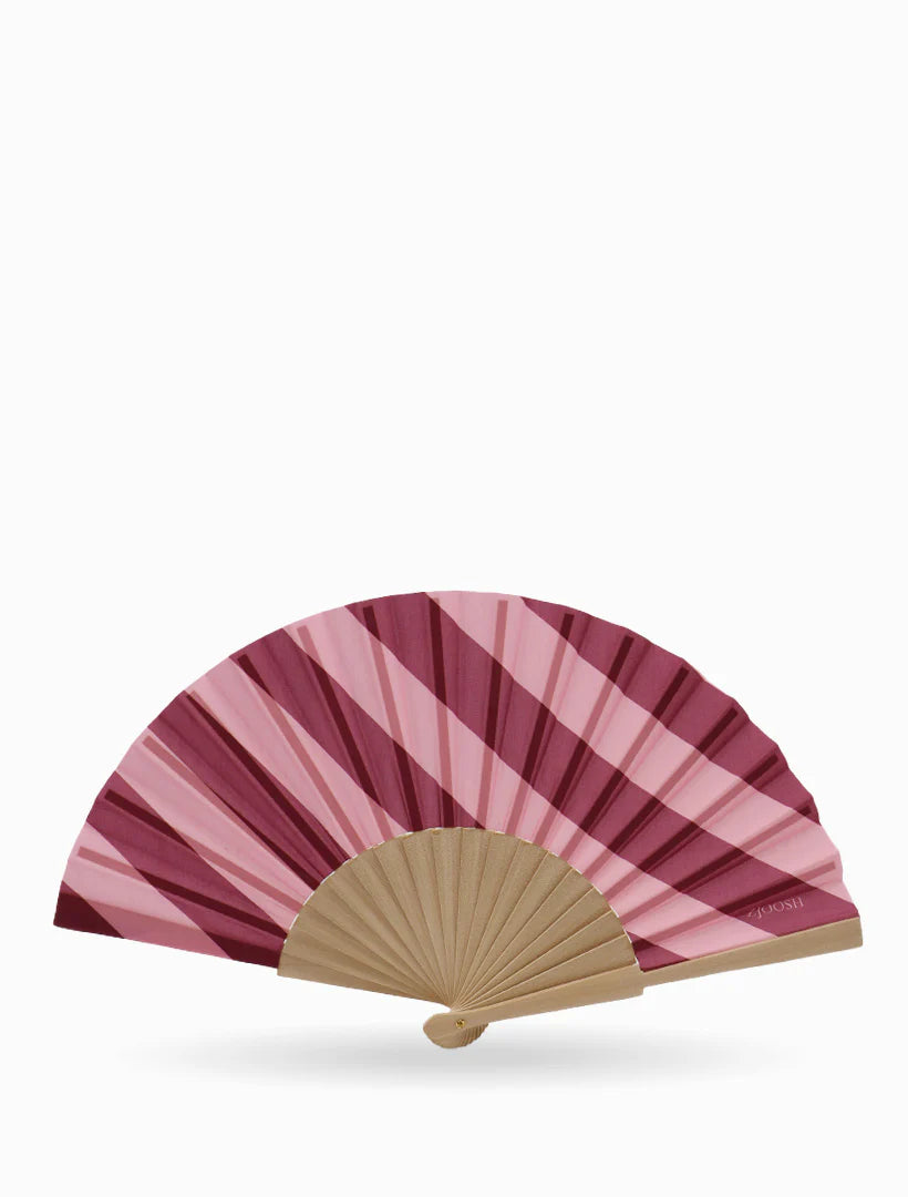 Zjoosh - Hand Fan Pink and Burgundy