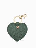 Zjoosh - Leather Heart Keyring - Green