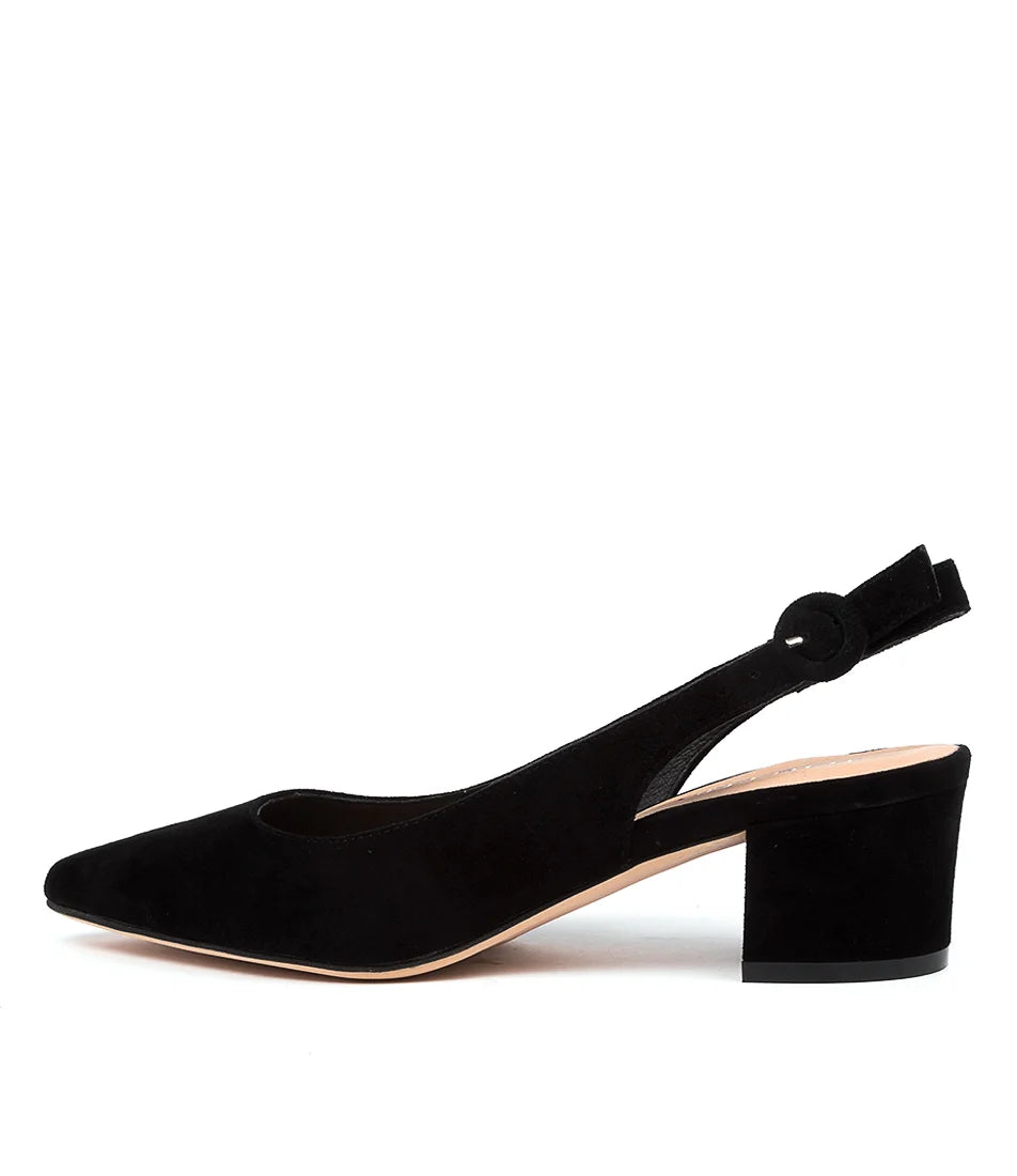 Top End - Abigale Black Suede