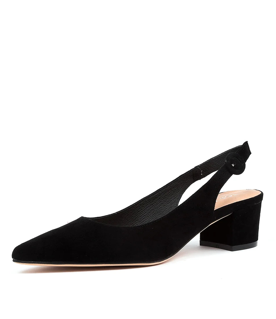 Top End - Abigale Black Suede