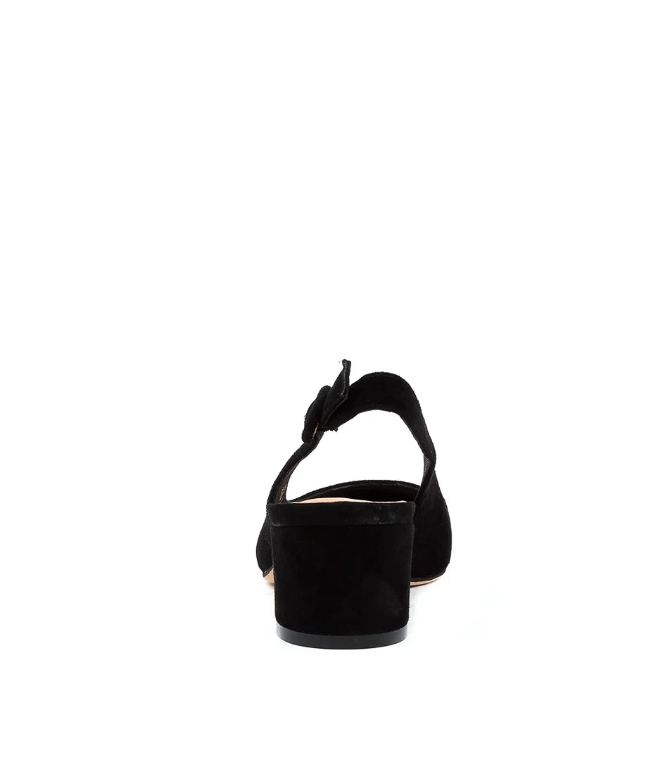 Top End - Abigale Black Suede