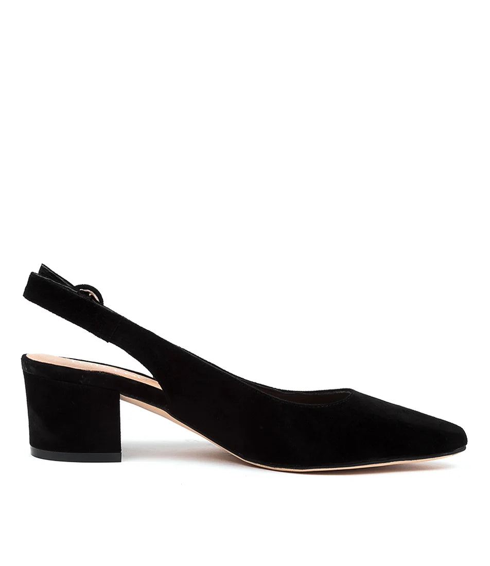 Top End - Abigale Black Suede
