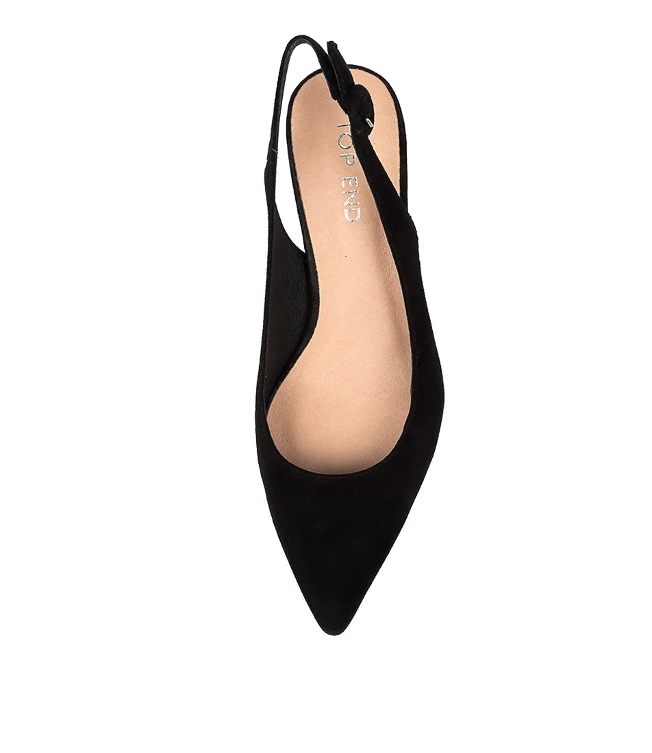 Top End - Abigale Black Suede