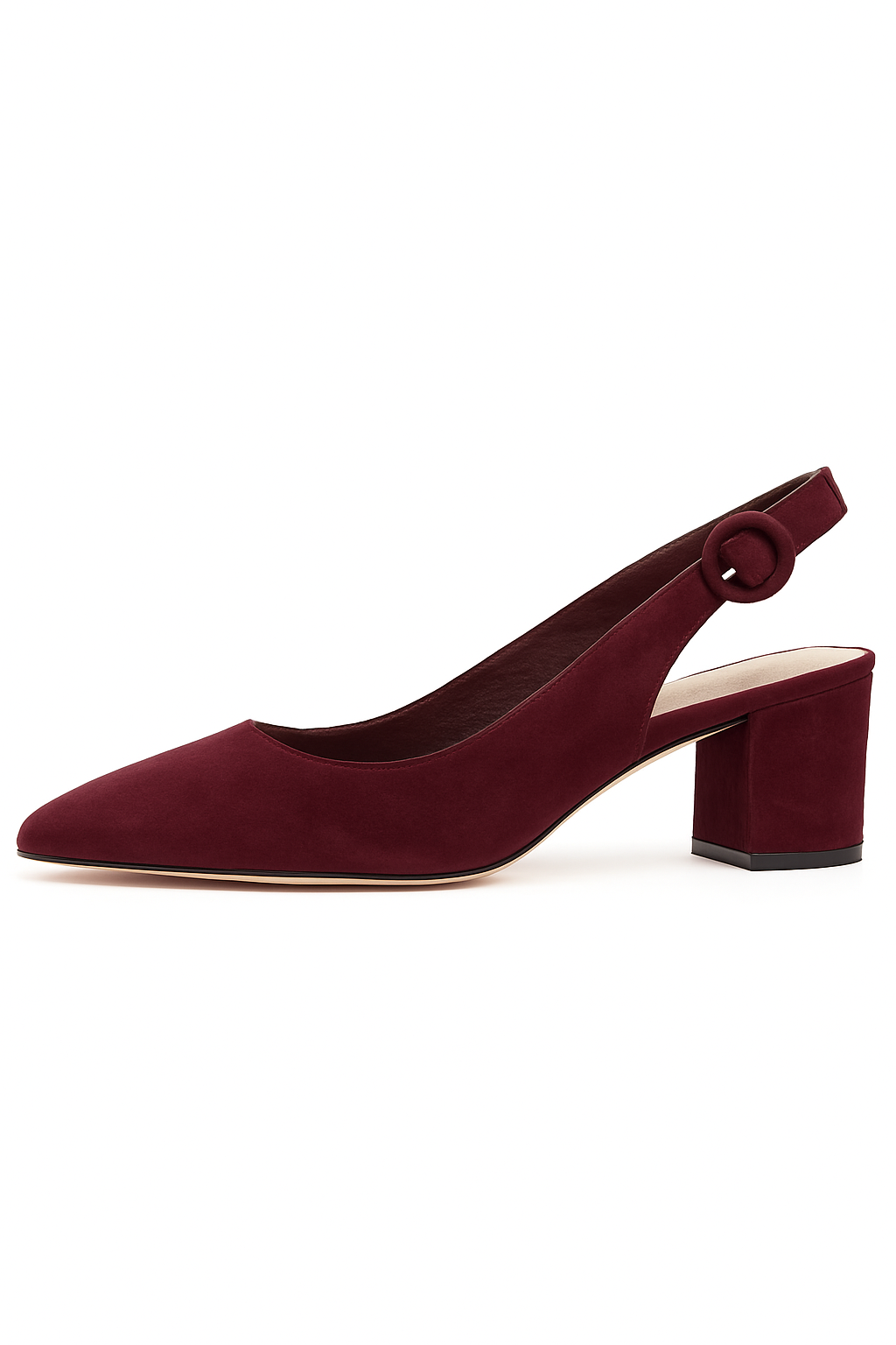 Top End - Abigale Burgundy Suede