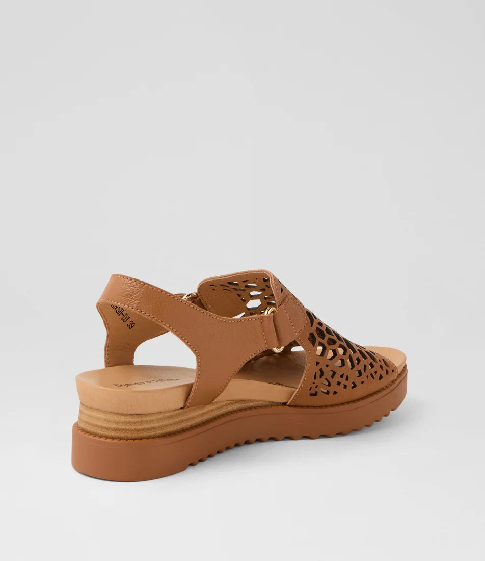 Django & Juliette - Ansh Leather Sandals - Dk Tan