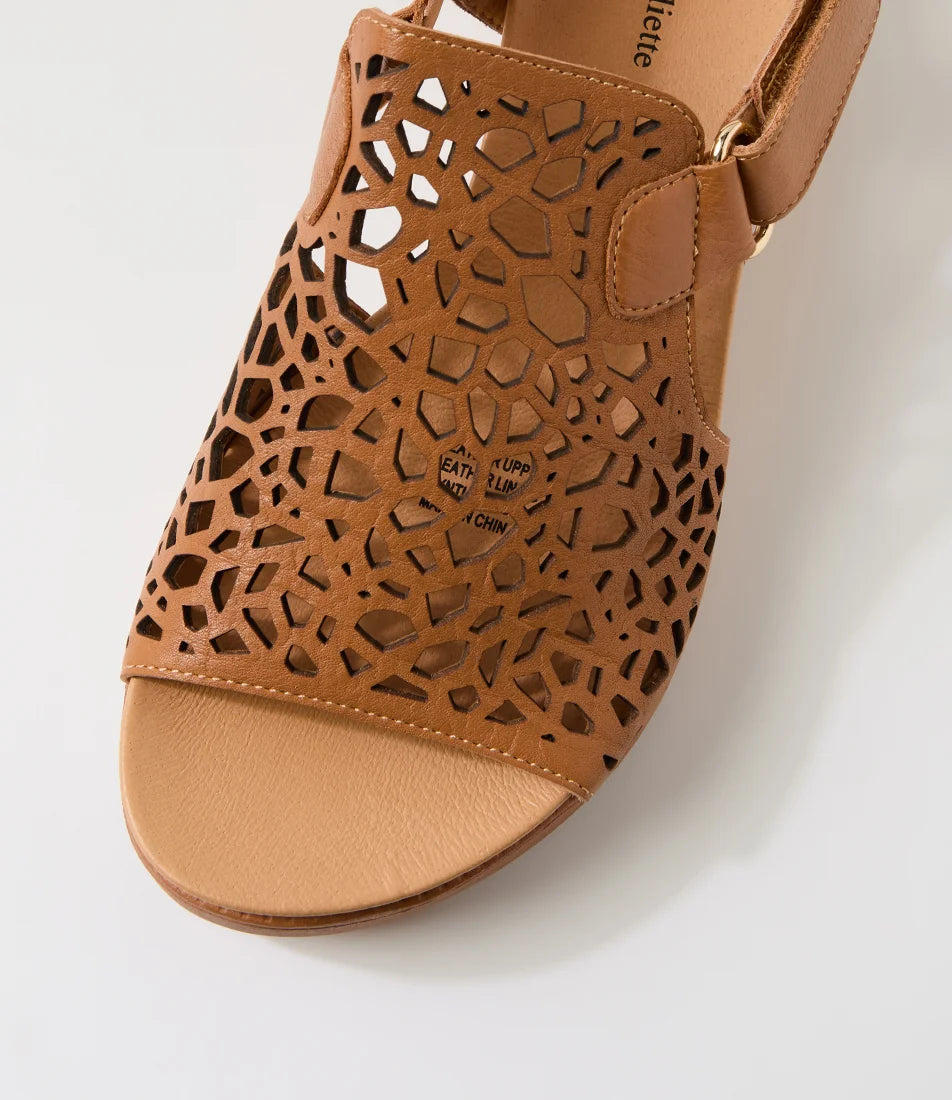 Django & Juliette - Ansh Leather Sandals - Dk Tan
