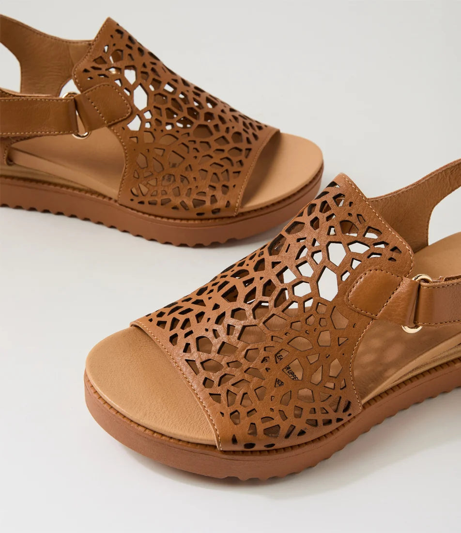 Django & Juliette - Ansh Leather Sandals - Dk Tan