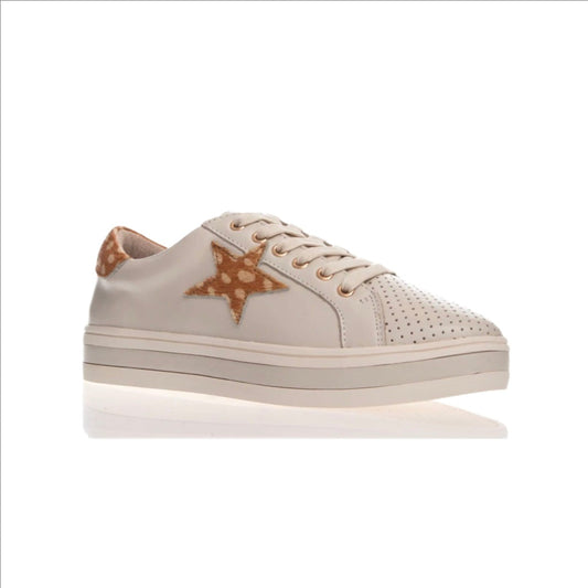 Alfie & Evie - Pixie Tennis Sneaker - Cream Honey Deer