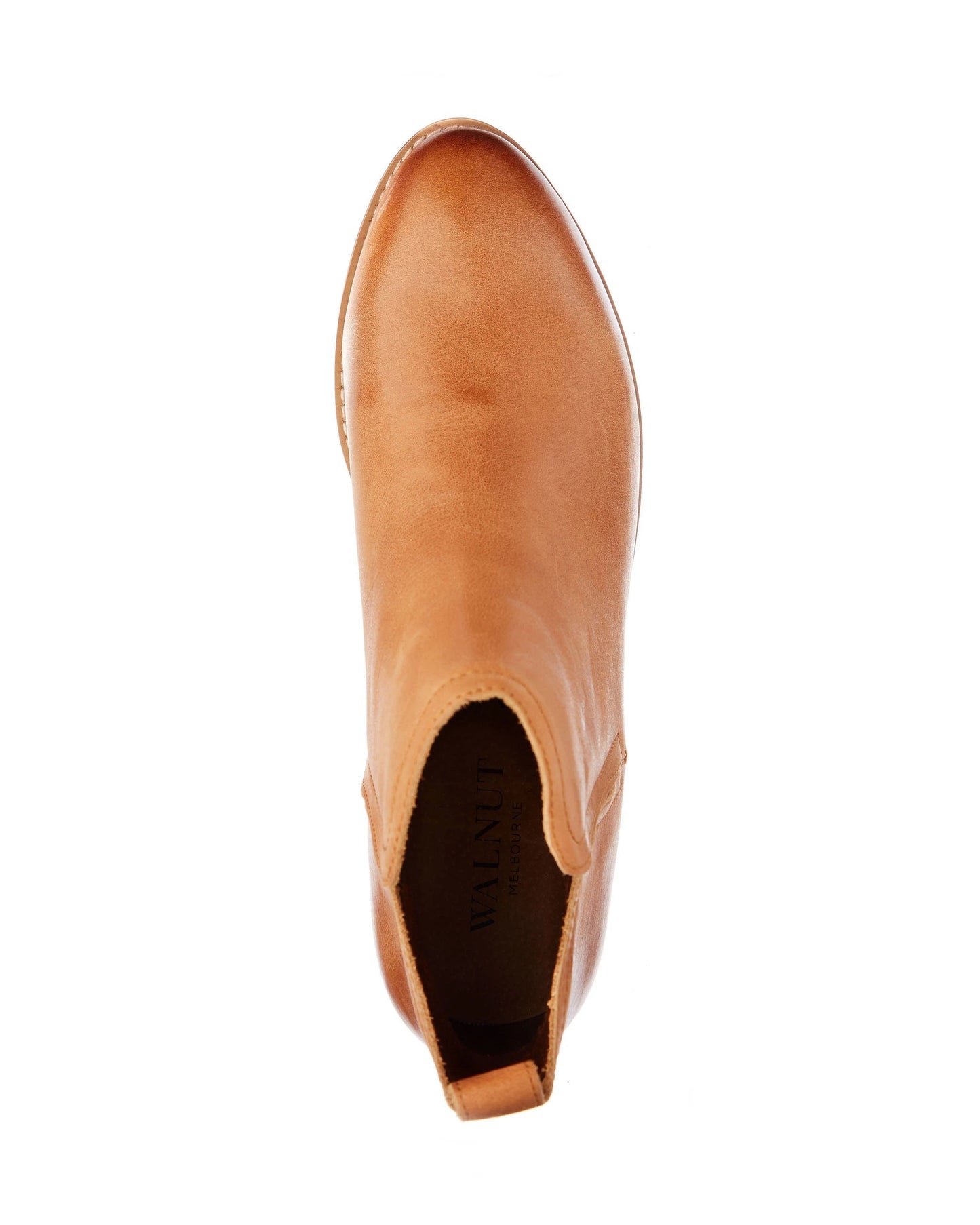 Walnut - Douglas Leather Ankle Boot - Tan