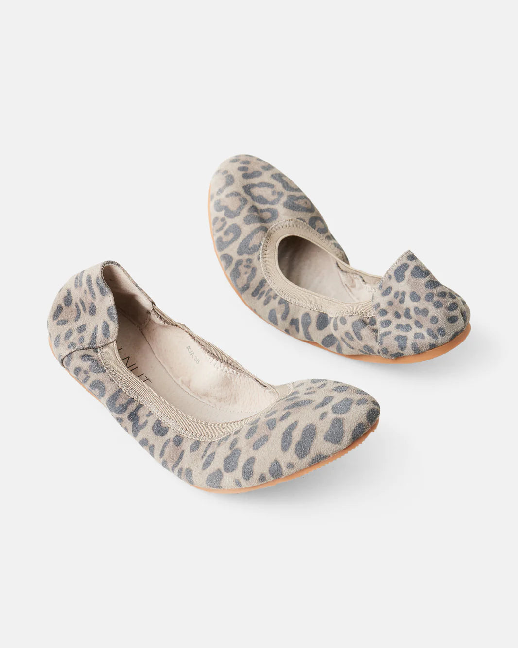 Walnut - Ava Ballet Stone Leopard Suede