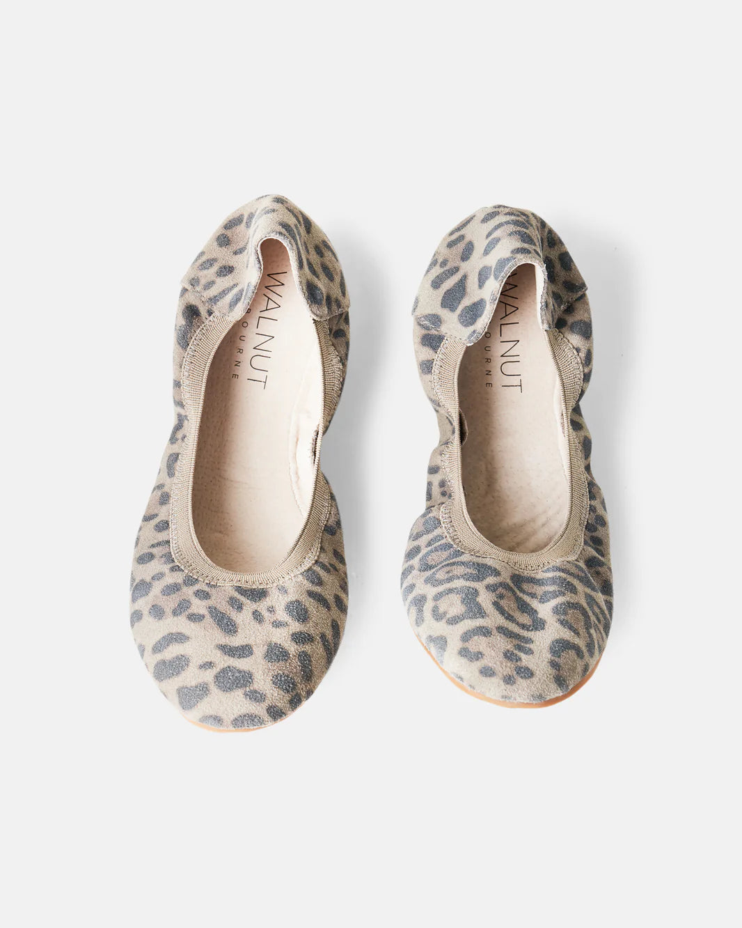 Walnut - Ava Ballet Stone Leopard Suede